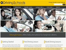 Tablet Screenshot of drivingschools.co.uk